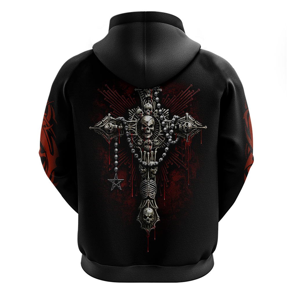 Skull Hoodie Head Skeleton Cross Skull DT01