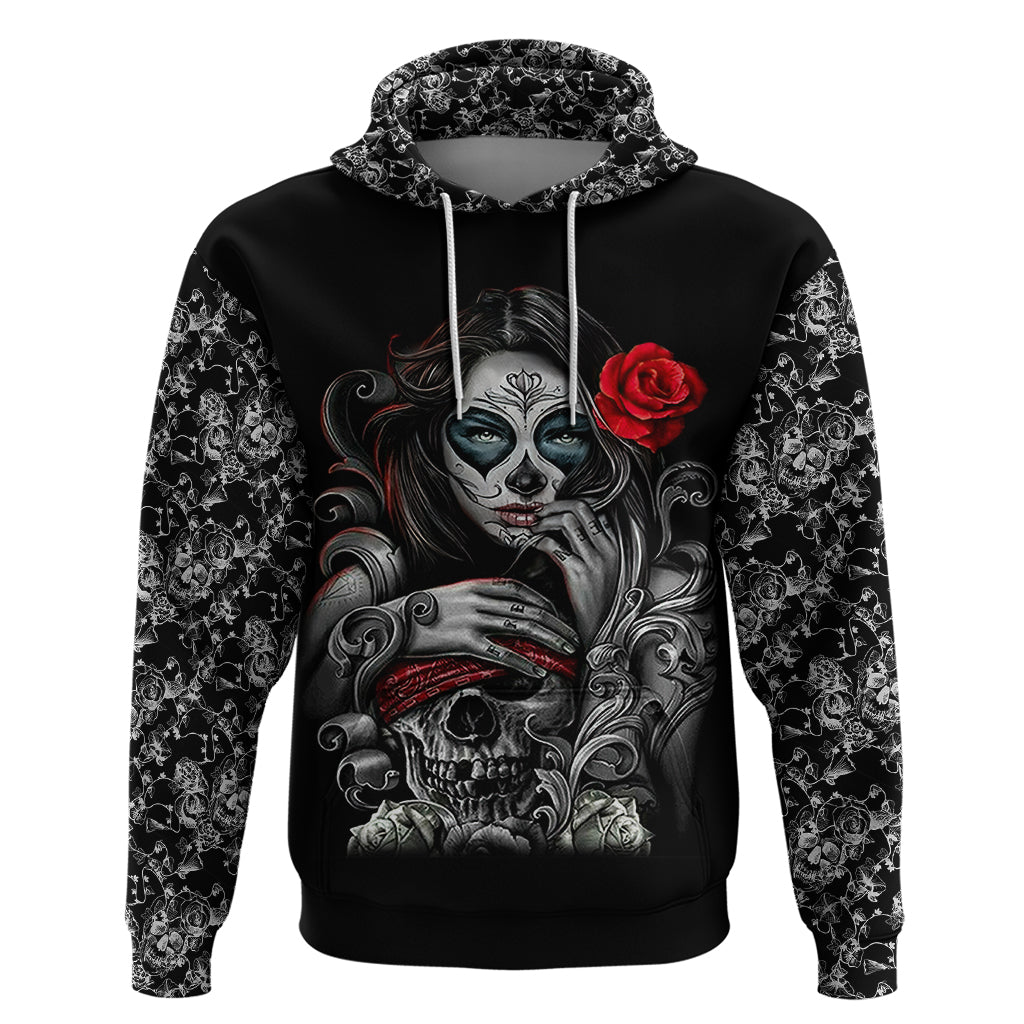 Skull Hoodie Skull Girl Spoiled Wife DT01