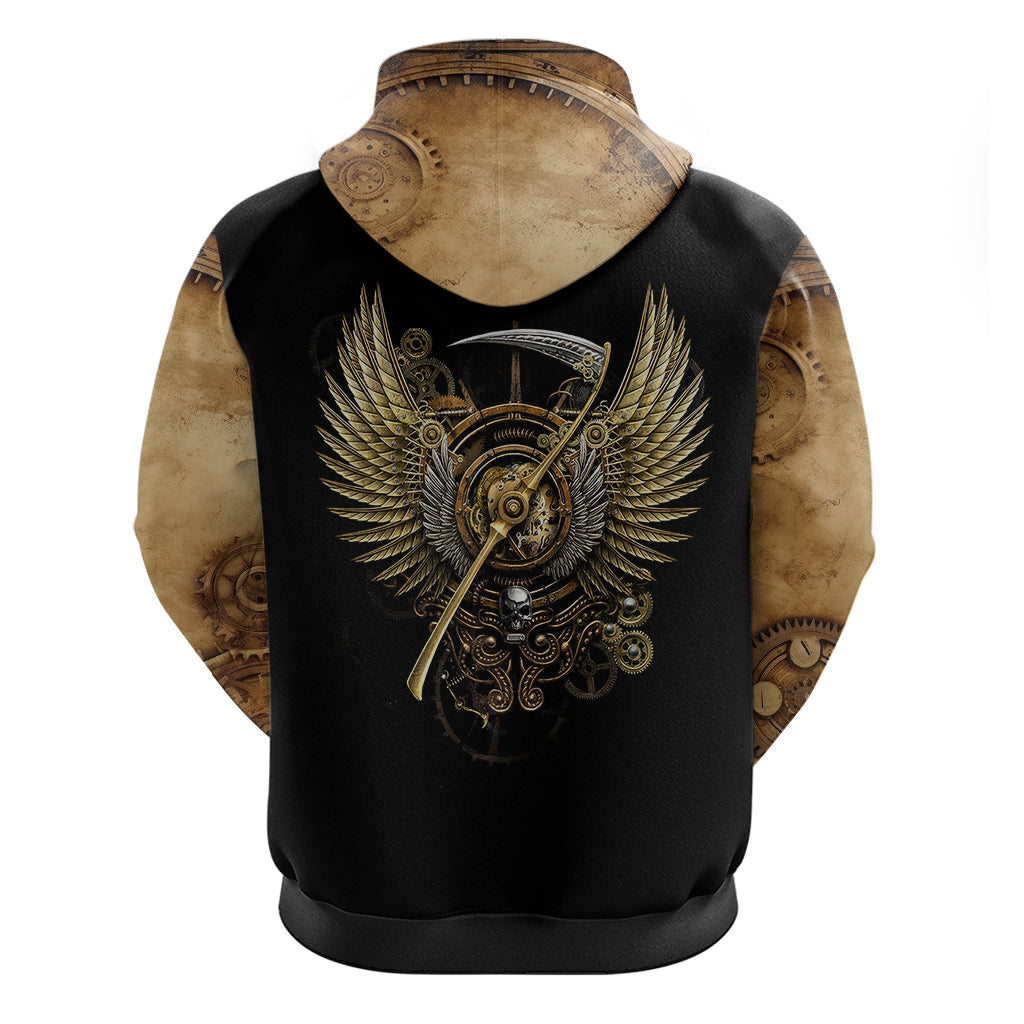 Skull Hoodie Golden Skull Steampunk DT01