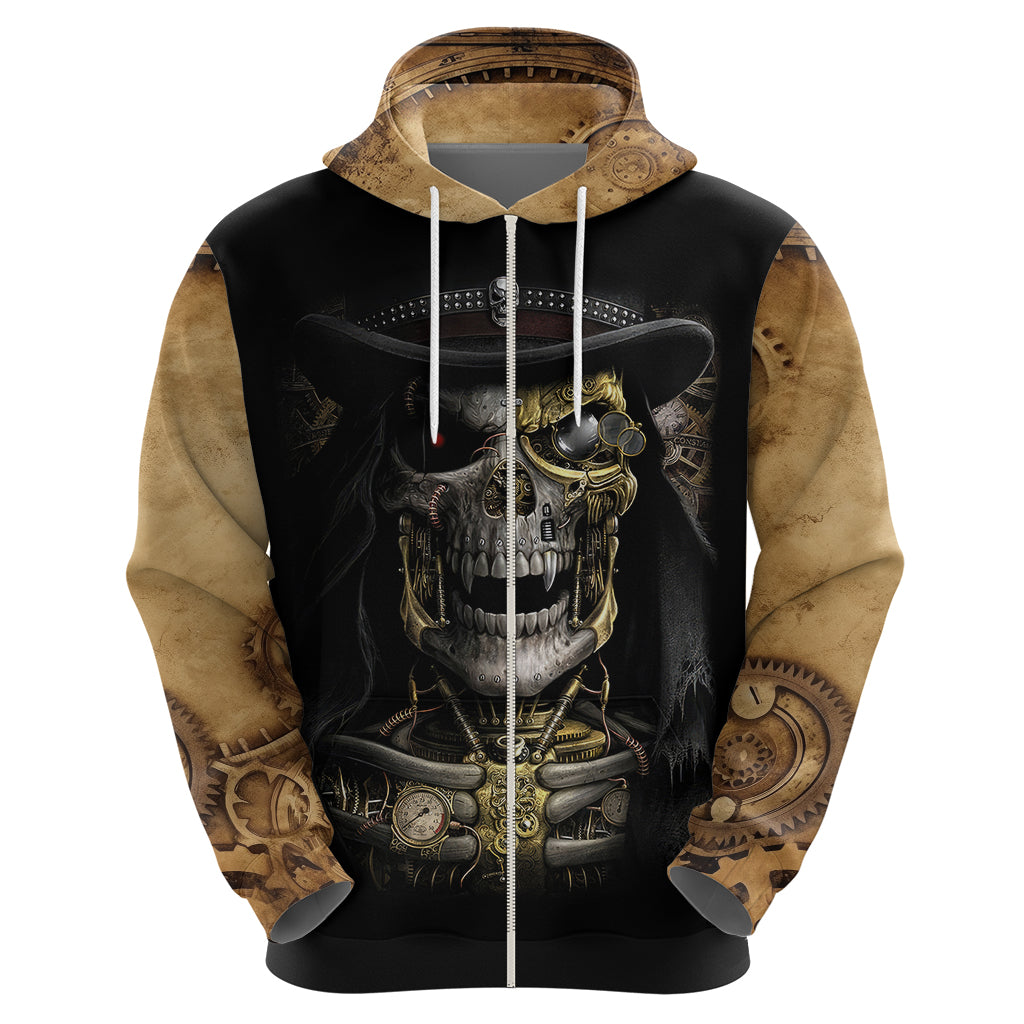 Skull Hoodie Golden Skull Steampunk DT01