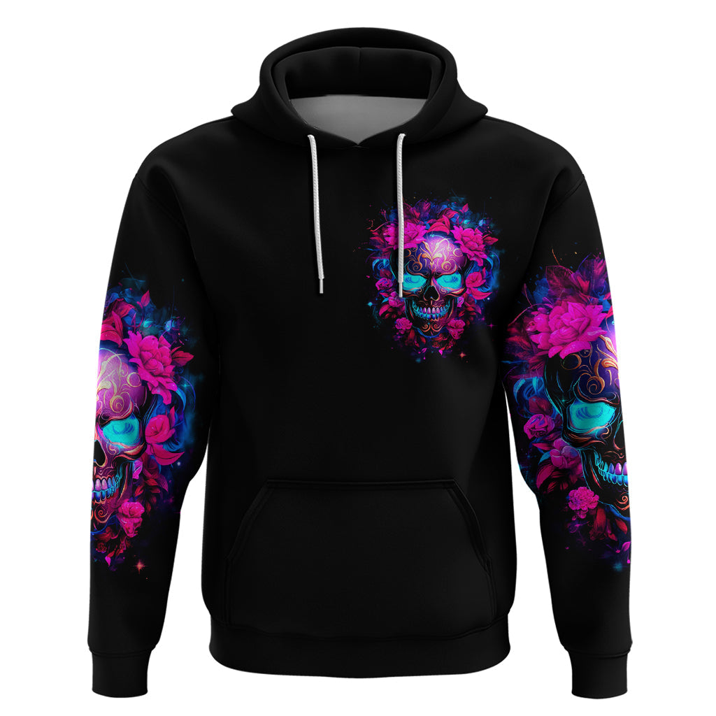 Sugar Skull Hoodie My Attitude Is As Big As My Butt You've Been Warned DT01