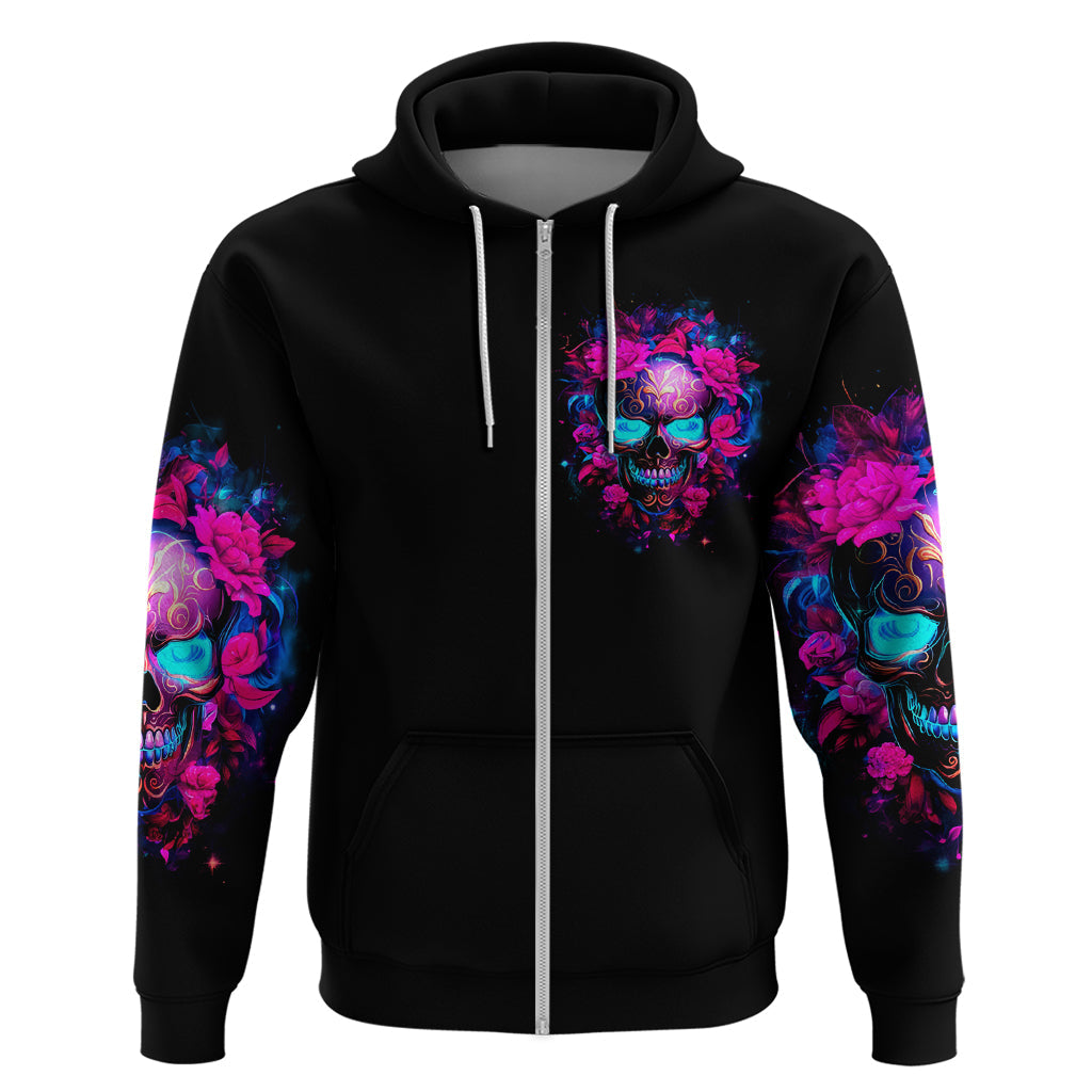 Sugar Skull Hoodie My Attitude Is As Big As My Butt You've Been Warned DT01
