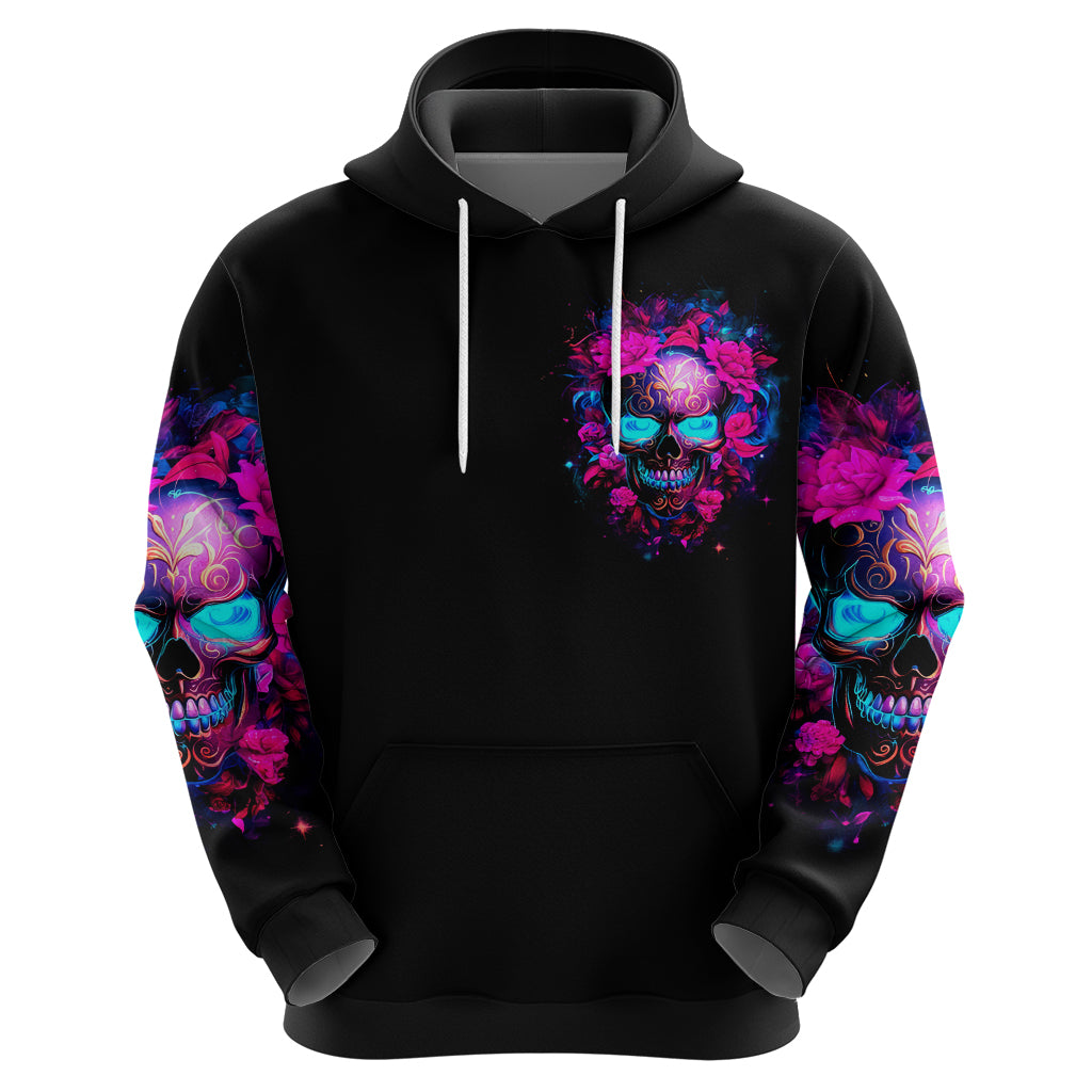 Sugar Skull Hoodie My Attitude Is As Big As My Butt You've Been Warned DT01