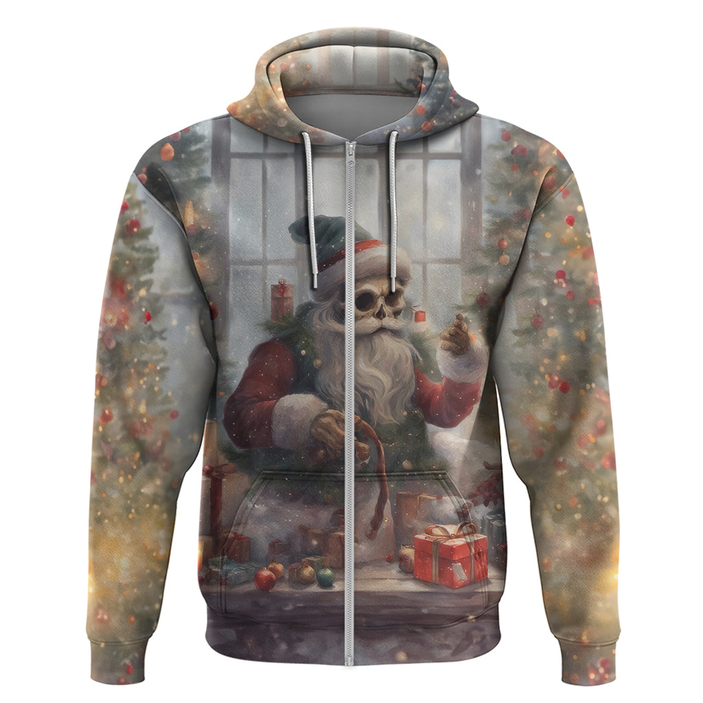 Skeleton Santa Claus Hoodie Repair For Christmas Santa Claus DT01