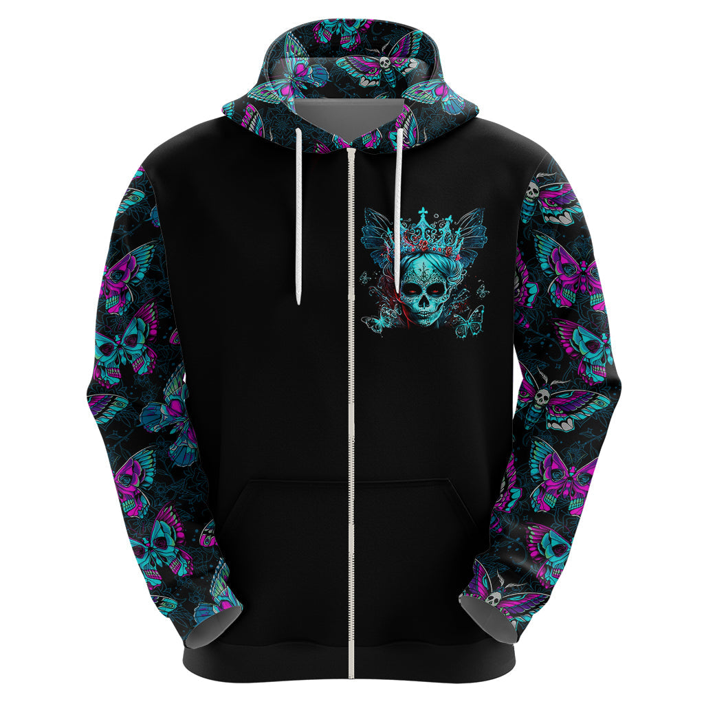 Día de los Muertos Skull Hoodie I'm Not A Princess I'm The Queen DT01