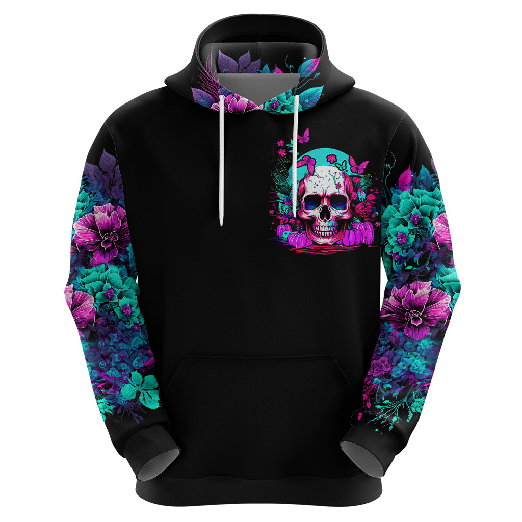 Skull Hoodie Hello Darkness My Old Friend Pinky DT01
