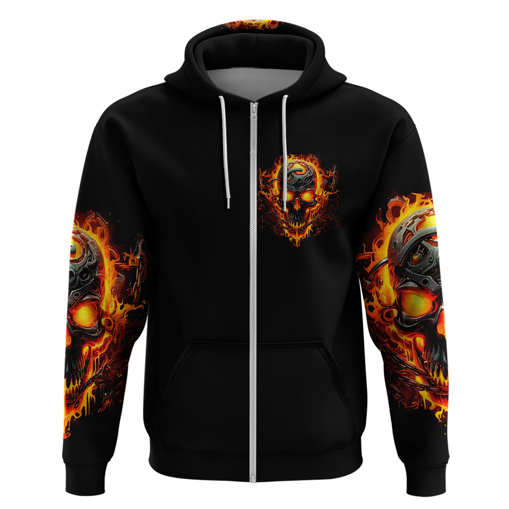 Flame Skull Hoodie I Can Fix Stupid But That Hurt DT01