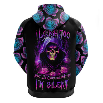 Purple Skull Hoodie I Talk I Smile But Be Carefull When I SIlent DT01