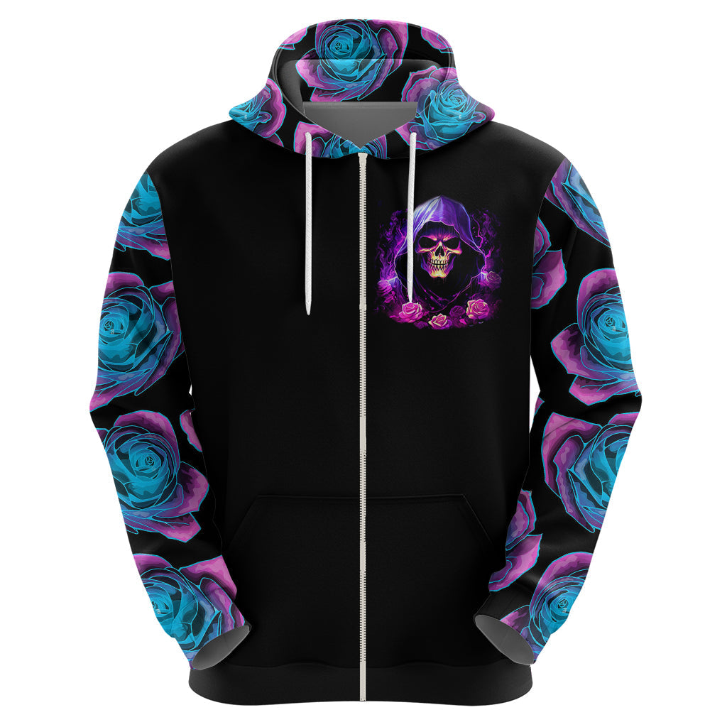 Purple Skull Hoodie I Talk I Smile But Be Carefull When I SIlent DT01