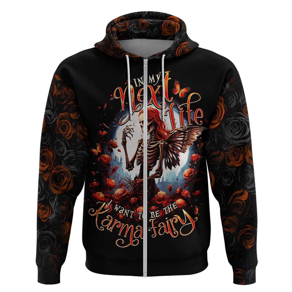 Fairy Skull Hoodie In Next Life I Want To Be The Karma Fairy DT01