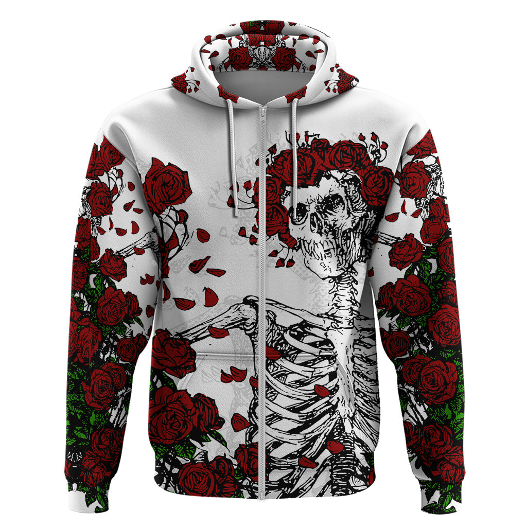 Rose Skull Hoodie Rose Skull Day Of The Dead DT01