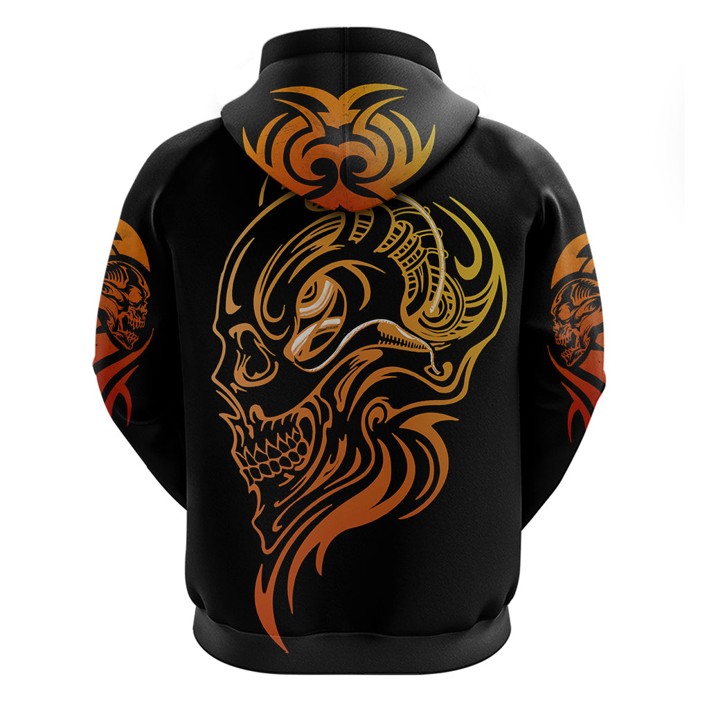 Tattoo Skull Hoodie Golden Skull Face Tattoo DT01