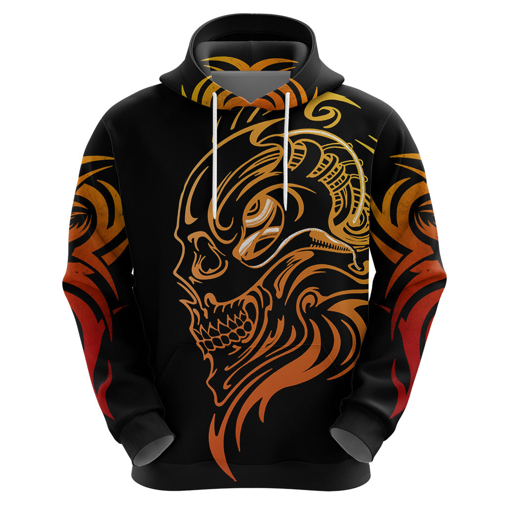 Tattoo Skull Hoodie Golden Skull Face Tattoo DT01