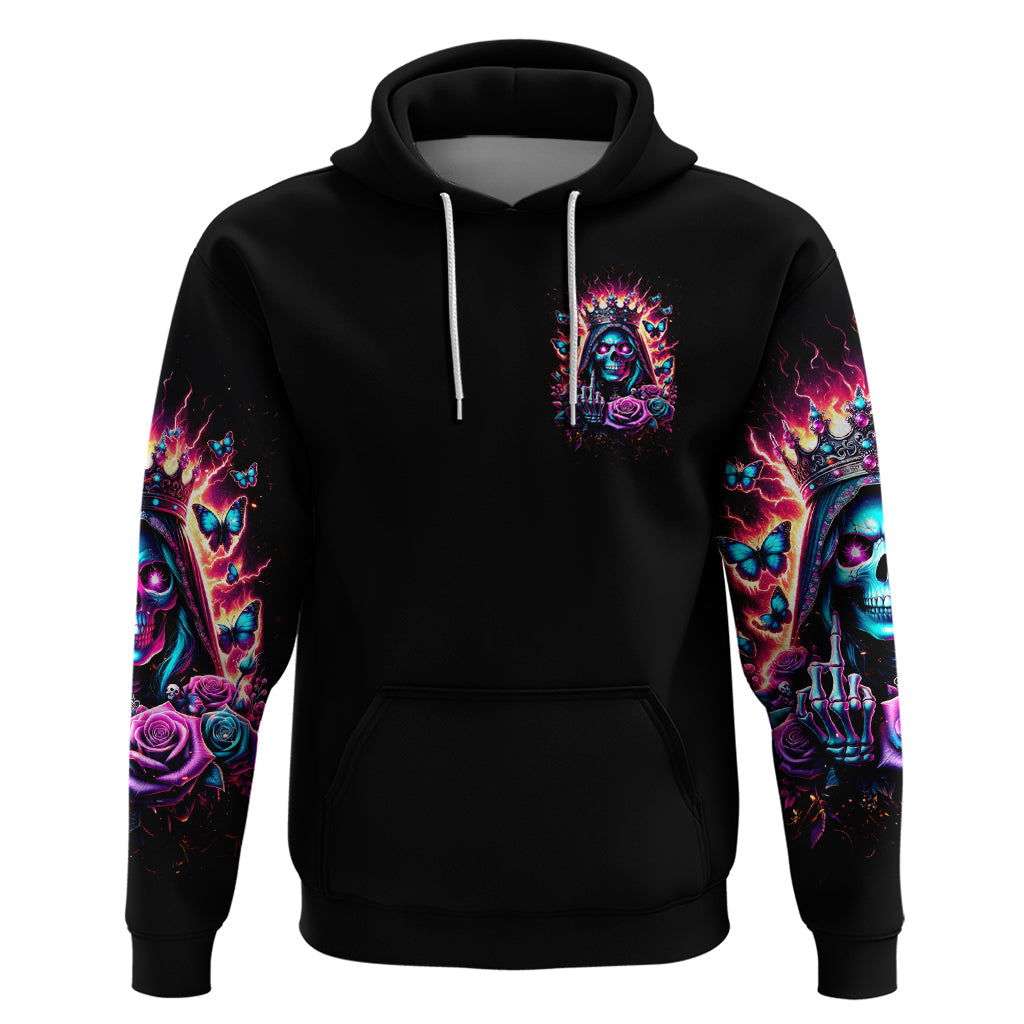 Thunder Skull Hoodie Bitch I'm Not A Princess I'm The Fucking Queen DT01