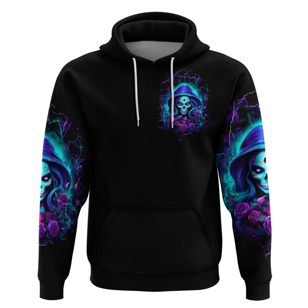 Skull Lady Hoodie Rose Skull She Whispered Back Iam The Storm DT01