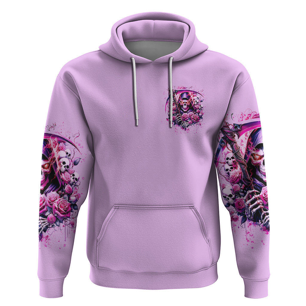 Reaper Skull Hoodie Warning This Tattooed Girl Doesn't Play Well With Stupid People DT01