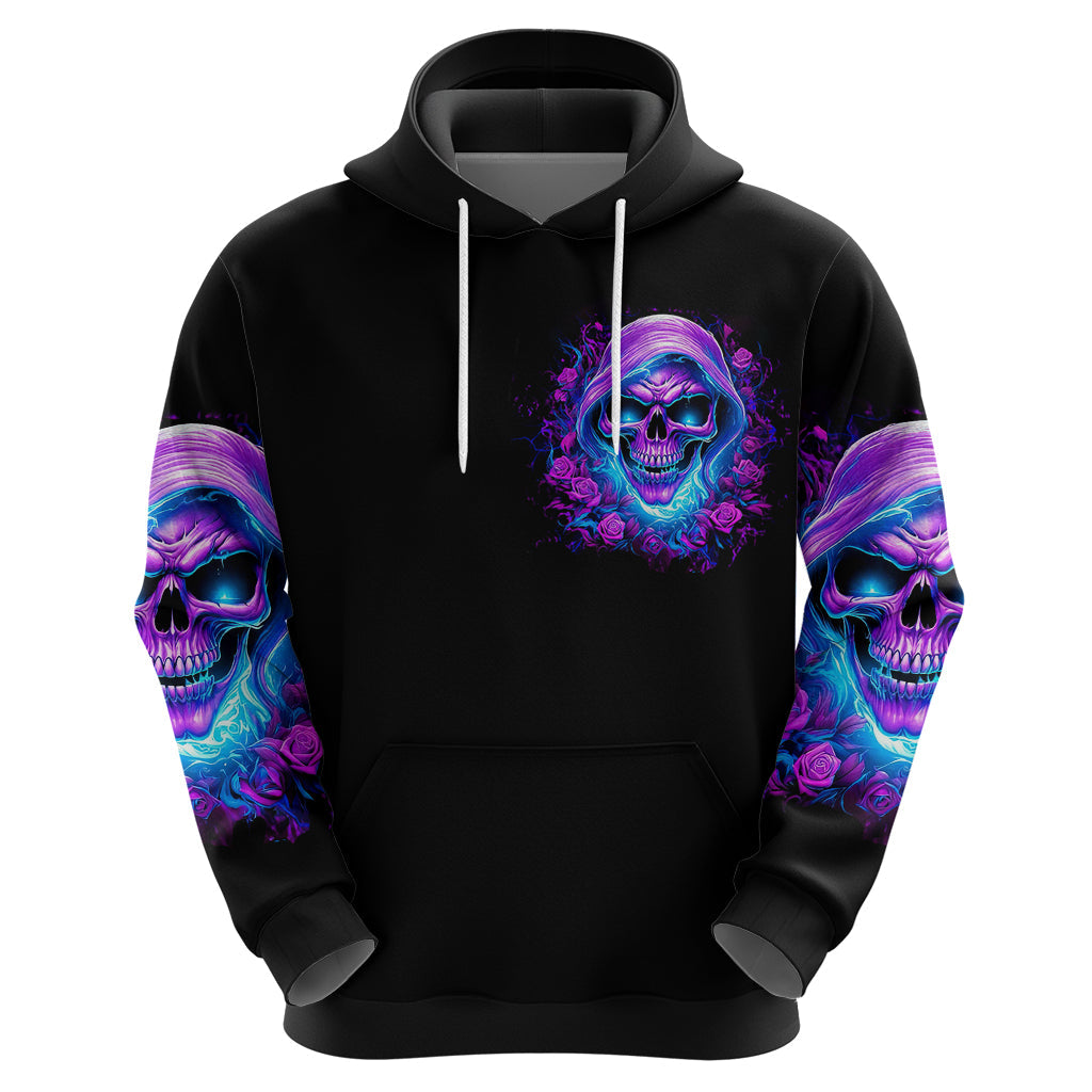 Rose Skull Hoodie I'm Blunt Because God Rolled Me That Way DT01