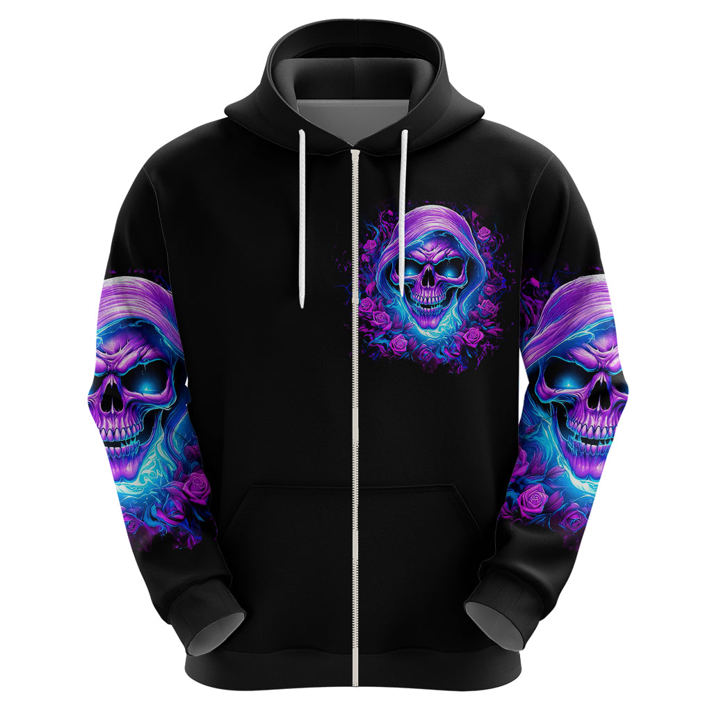 Rose Skull Hoodie I'm Blunt Because God Rolled Me That Way DT01