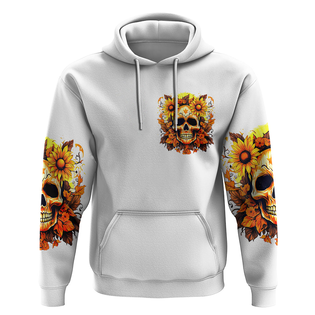 Sunflower Skull Hoodie Sunflower I'm Blunt Because God Rolled Me That Way DT01
