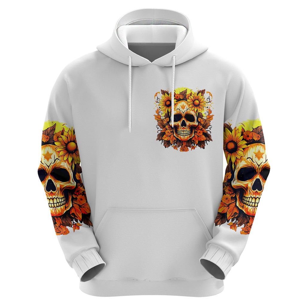 Sunflower Skull Hoodie Sunflower I'm Blunt Because God Rolled Me That Way DT01