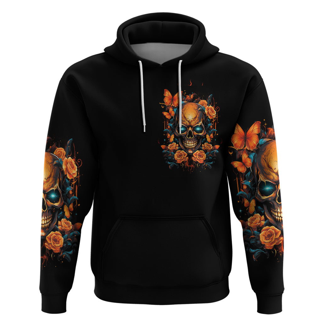 Flower Skull Hoodie Litte Bit Of Heaven With A Wild Side DT01