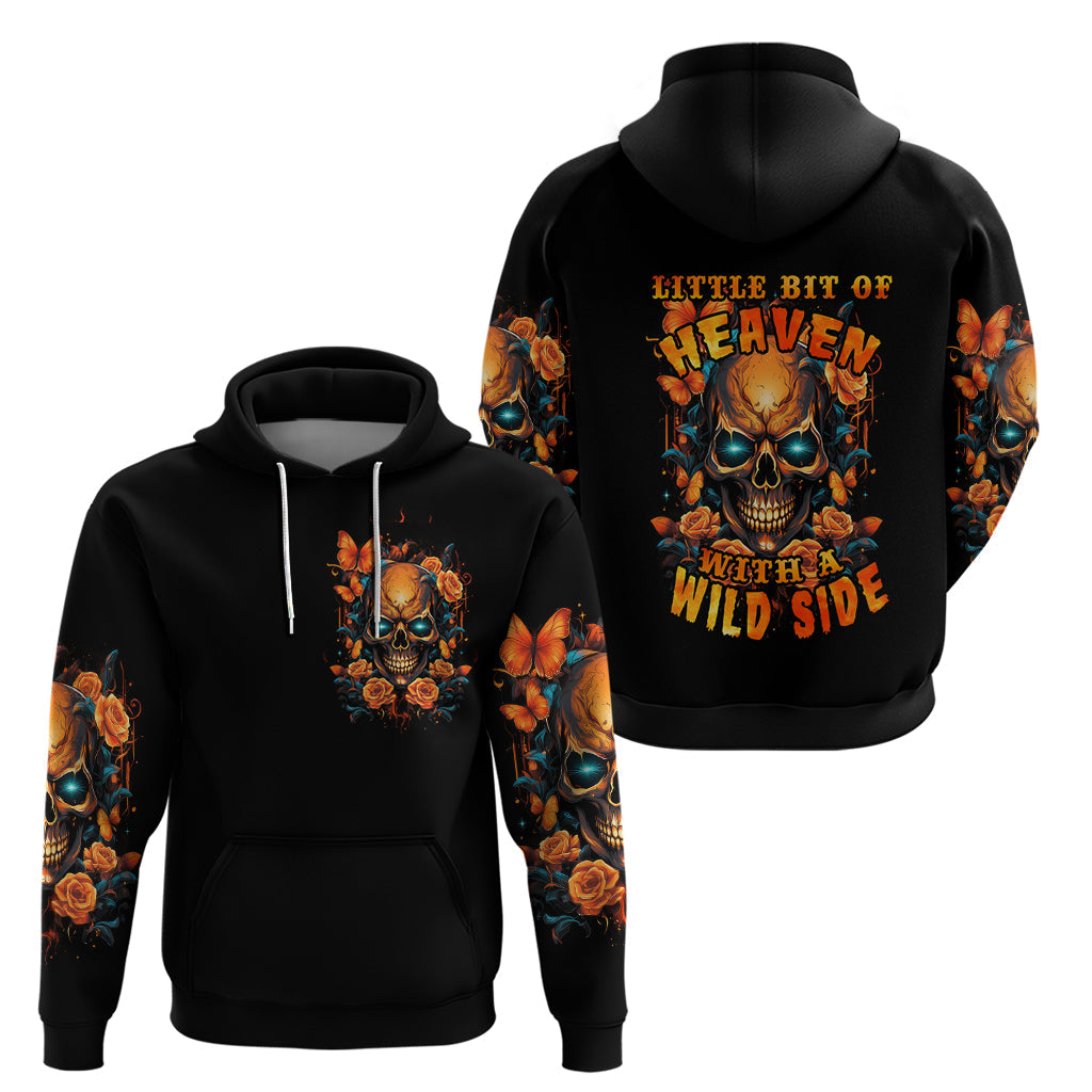 Flower Skull Hoodie Litte Bit Of Heaven With A Wild Side DT01