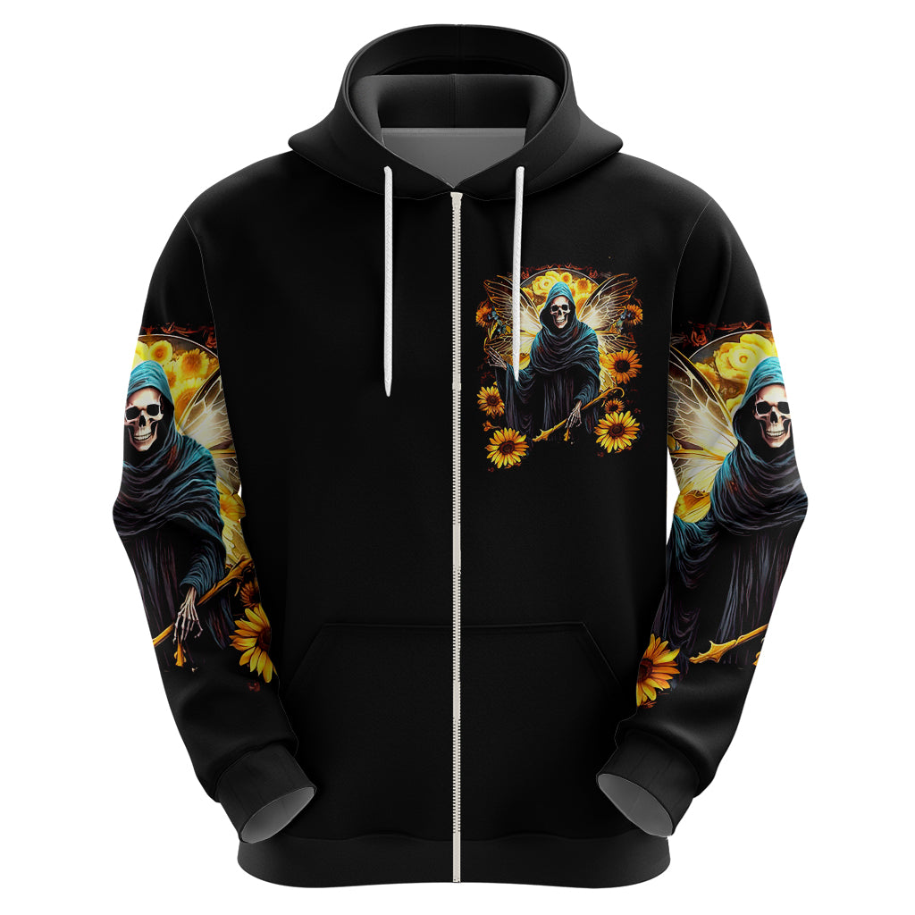 Fairy Death Skull Hoodie Mess With Me I'll Let Karma Do It's Job DT01