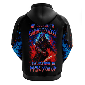 Death Skull Hoodie Of Course I'm Going To Hell DT01