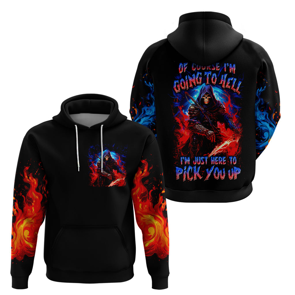 Death Skull Hoodie Of Course I'm Going To Hell DT01