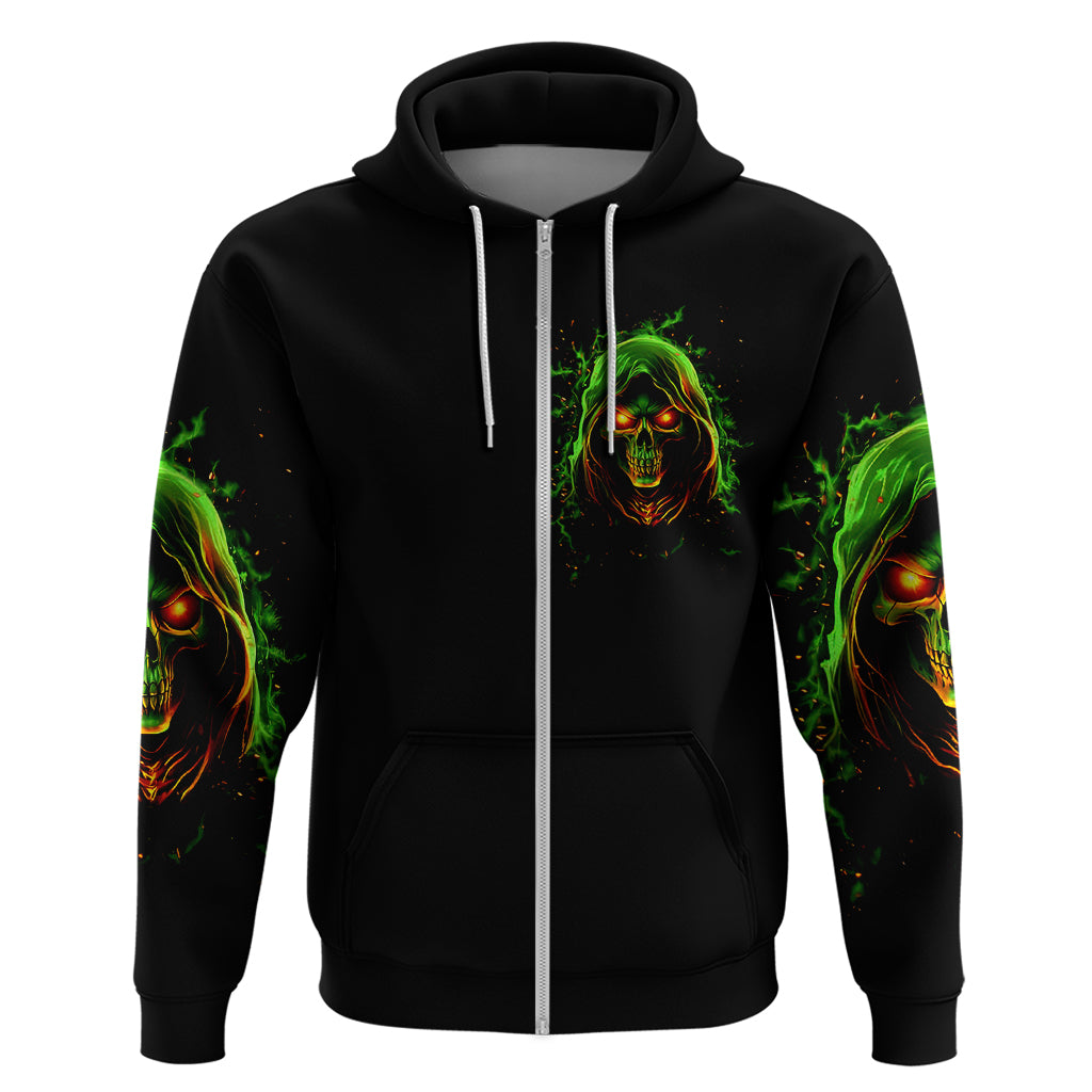 Fire Death Skull Hoodie The Only Thing That Can Stop Is Me DT01