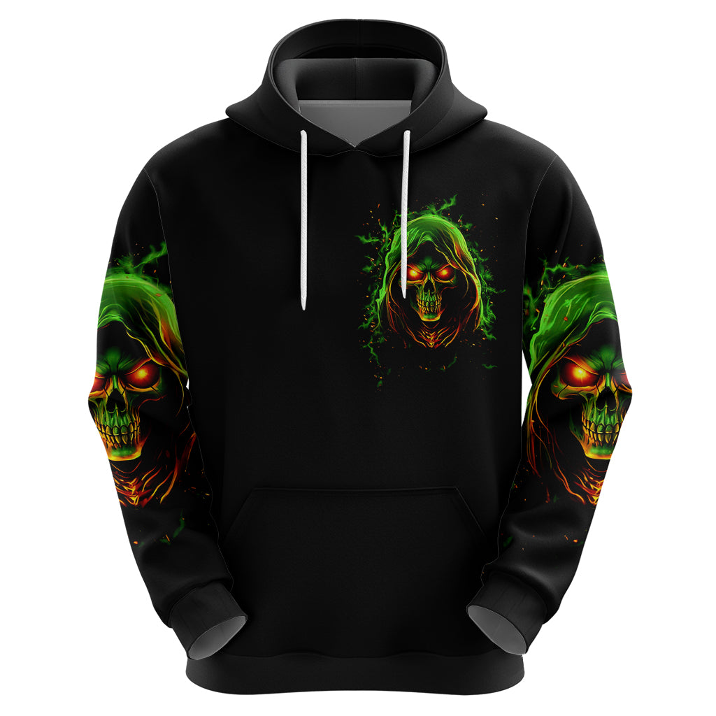 Fire Death Skull Hoodie The Only Thing That Can Stop Is Me DT01