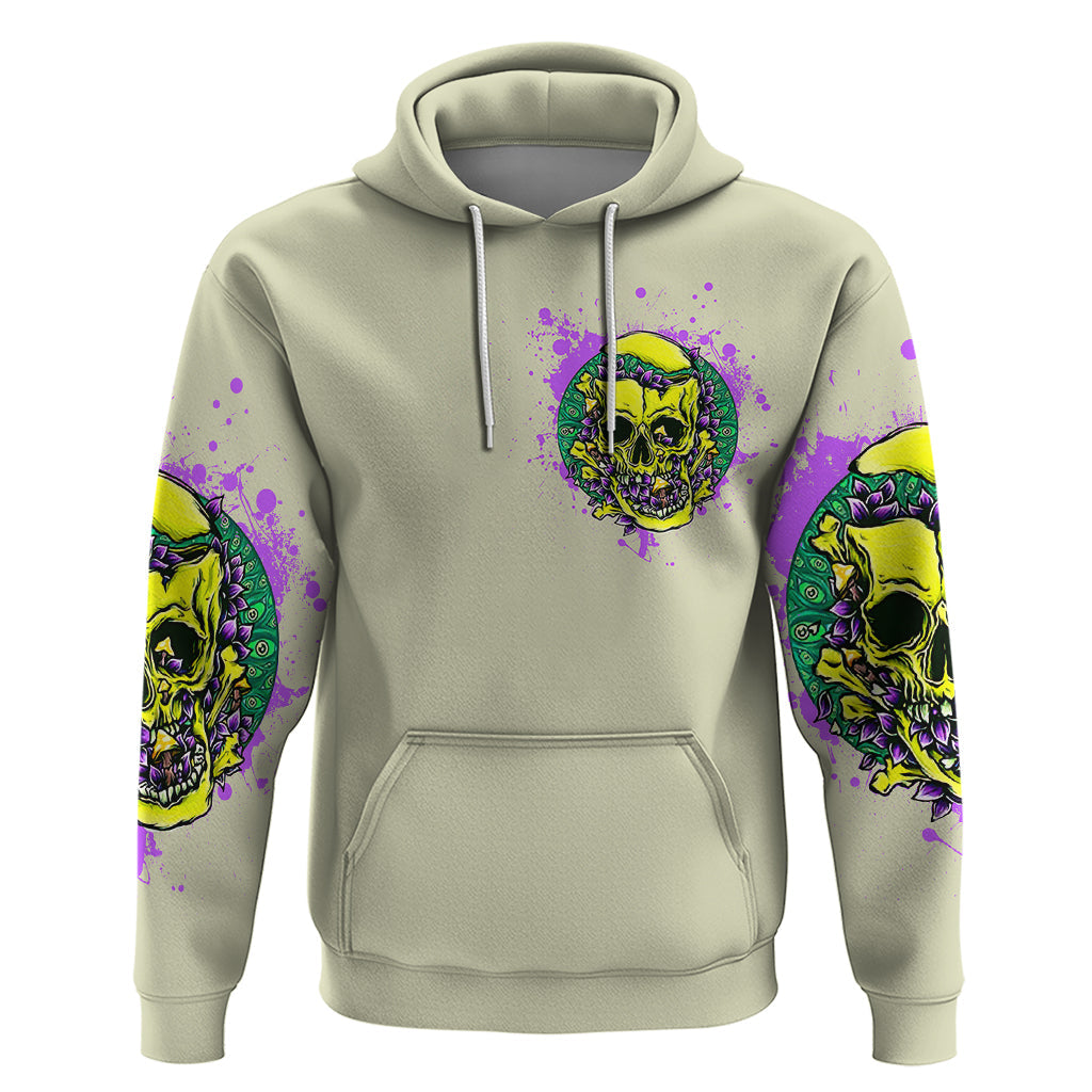 Flower Skull Hoodie Iam Who Iam Your Approval Isn't Need DT01