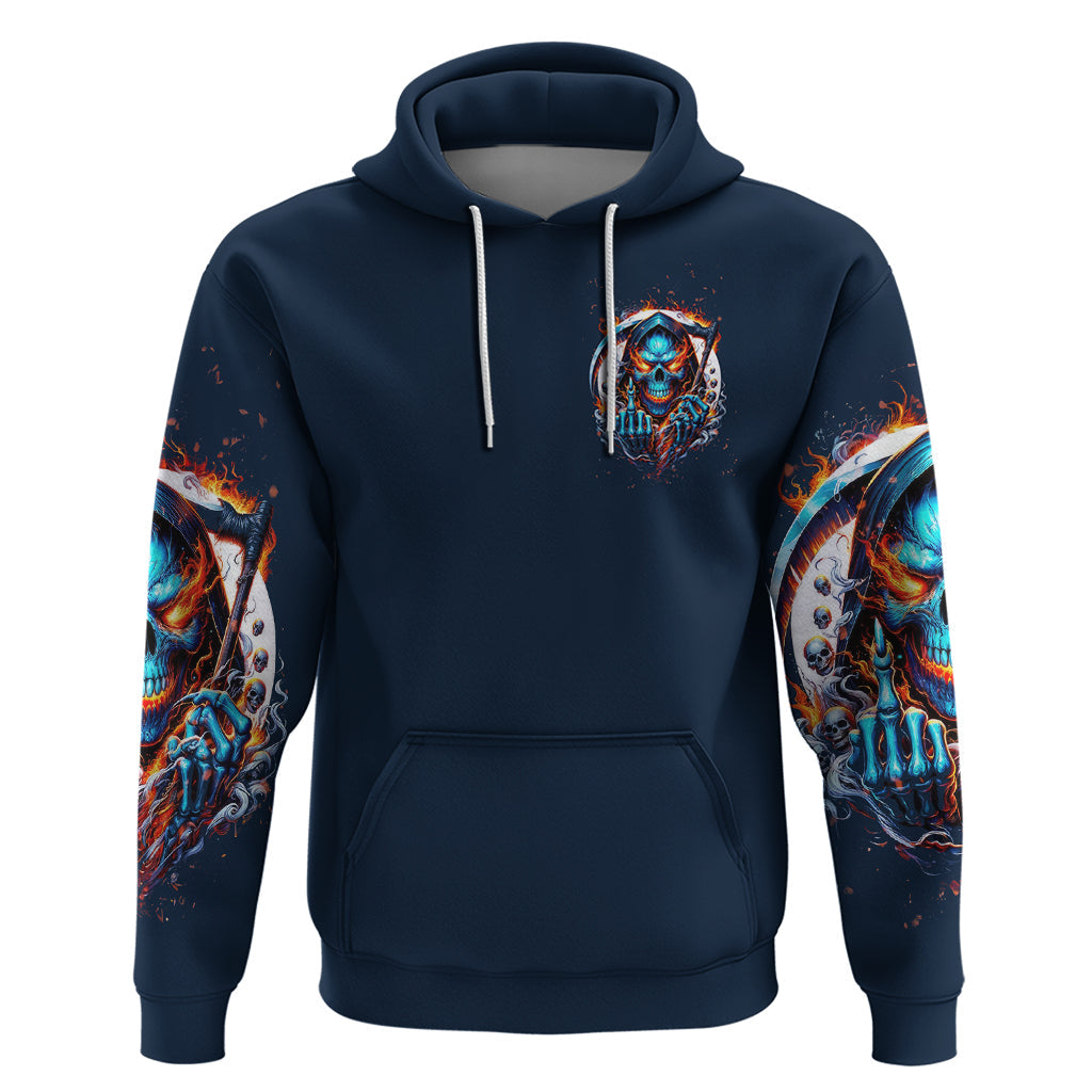 Reaper Skull Hoodie My Give A Fuck Is Broken But My Go Fuck Yourself Is Fully Functional DT01