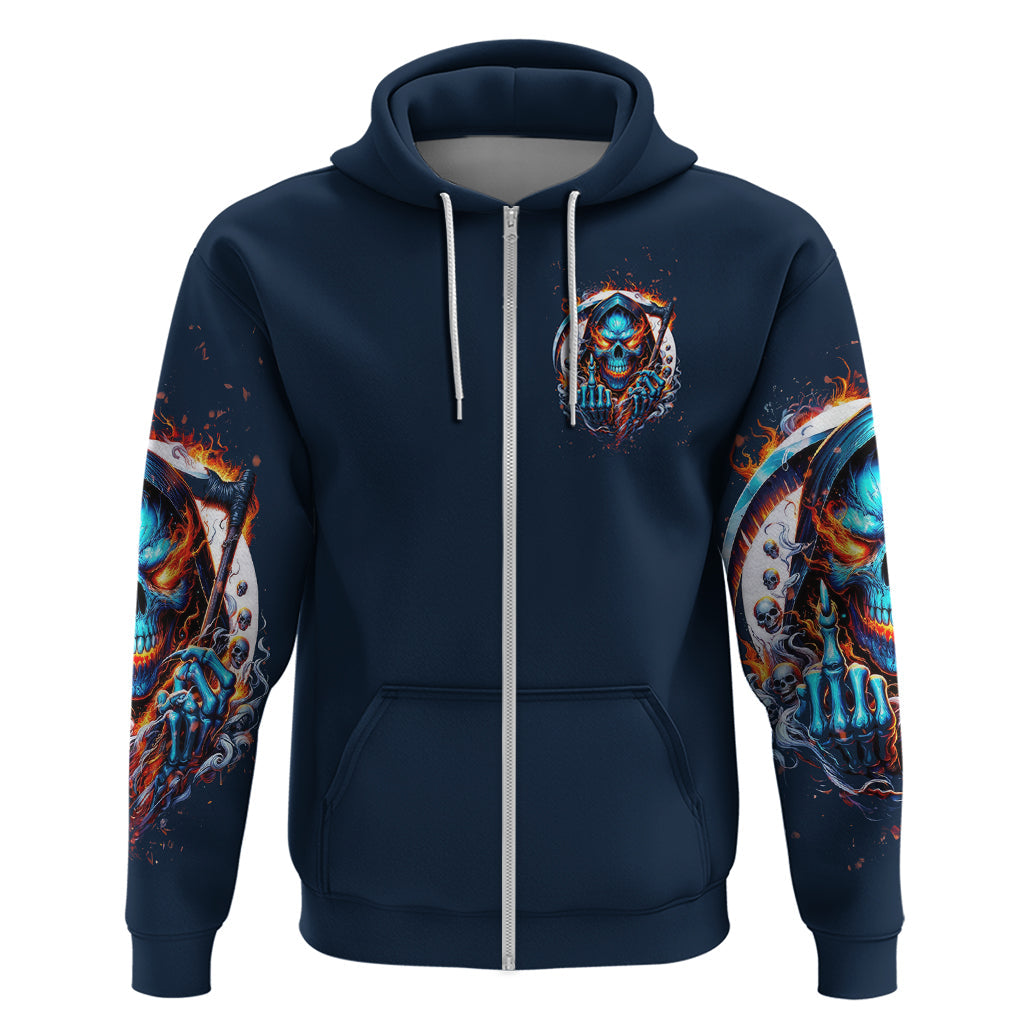 Reaper Skull Hoodie My Give A Fuck Is Broken But My Go Fuck Yourself Is Fully Functional DT01