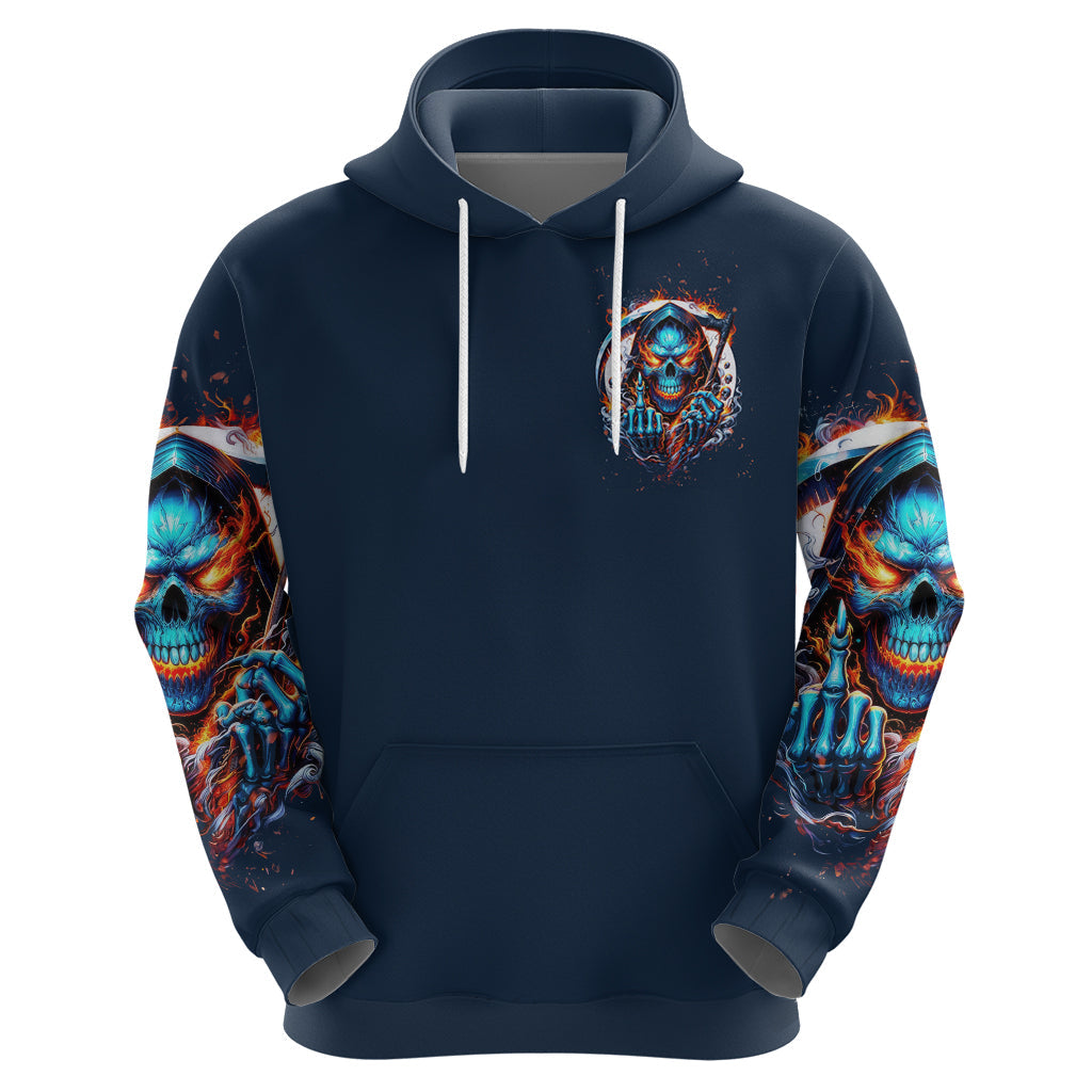Reaper Skull Hoodie My Give A Fuck Is Broken But My Go Fuck Yourself Is Fully Functional DT01