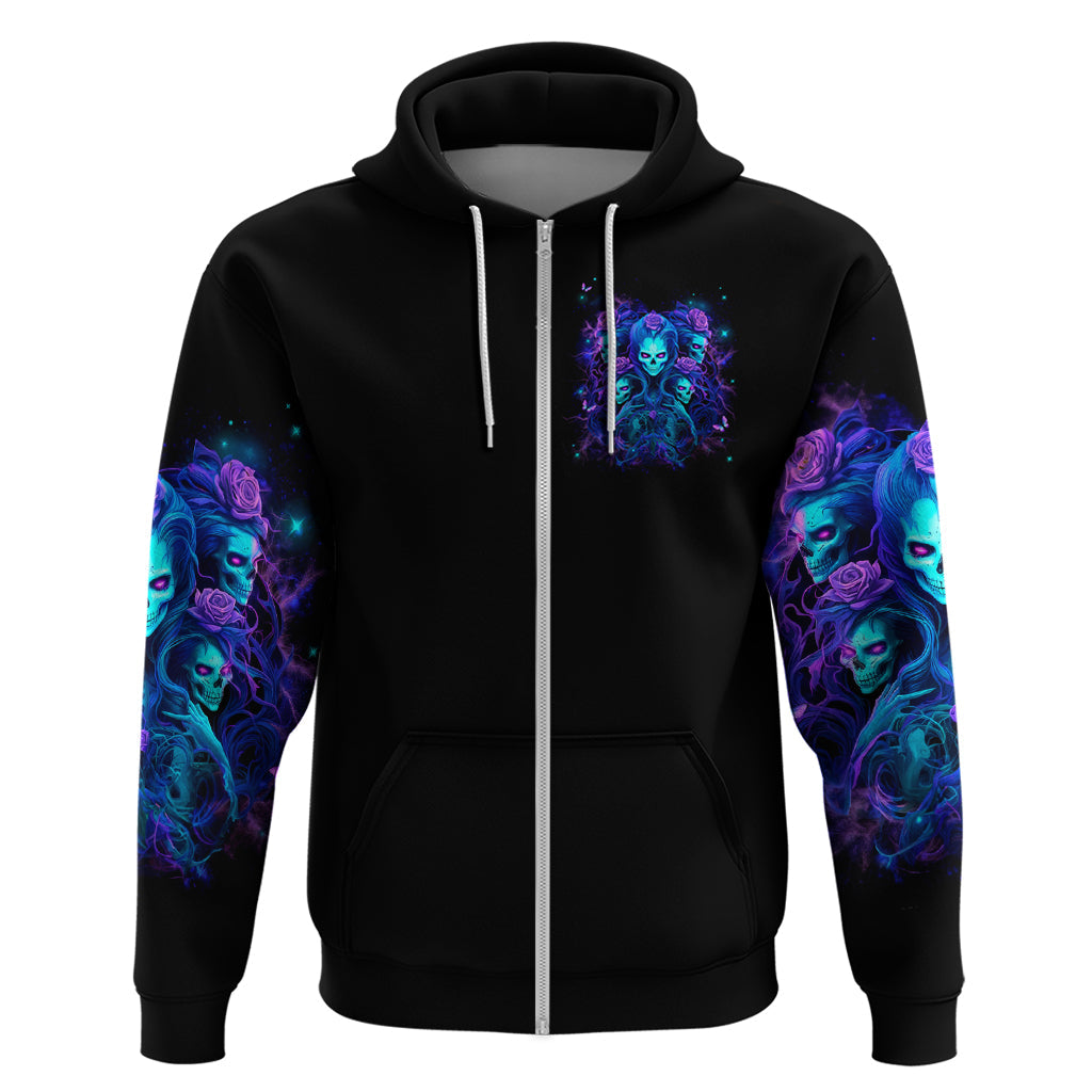 Rose Skull Hoodie Four Out Of The Five Voices In My Head Think You An Idiot DT01