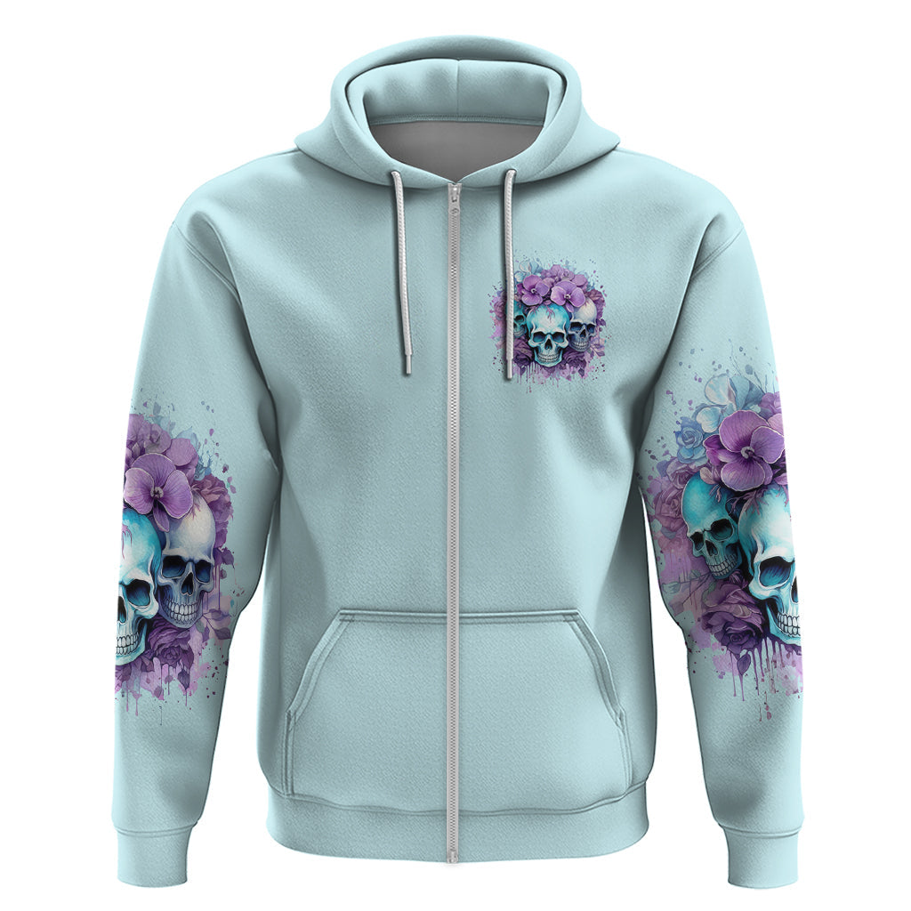 Flower Skull Angel Hoodie The Good Girl In Me Got Tired Of The Bullshit DT01