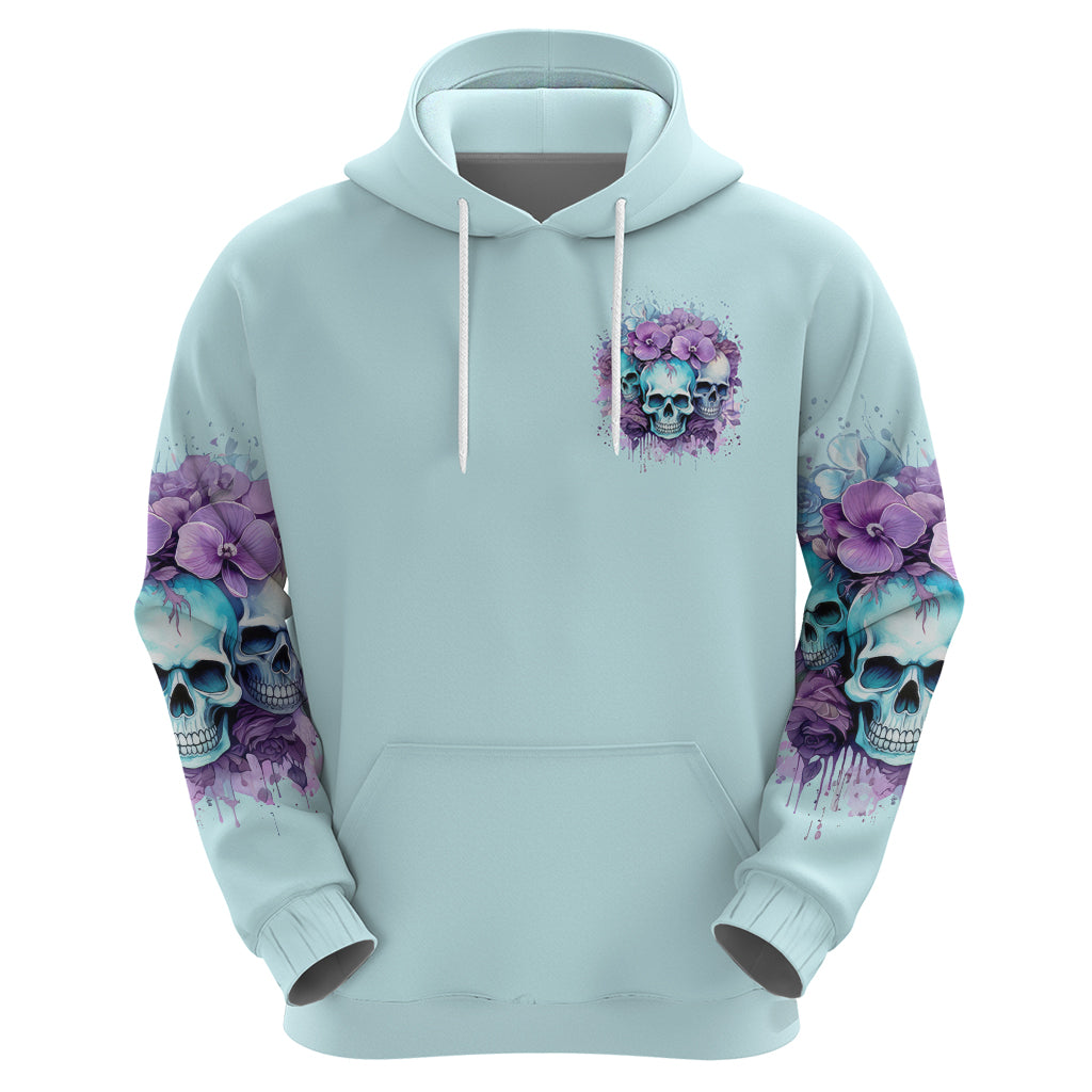 Flower Skull Angel Hoodie The Good Girl In Me Got Tired Of The Bullshit DT01