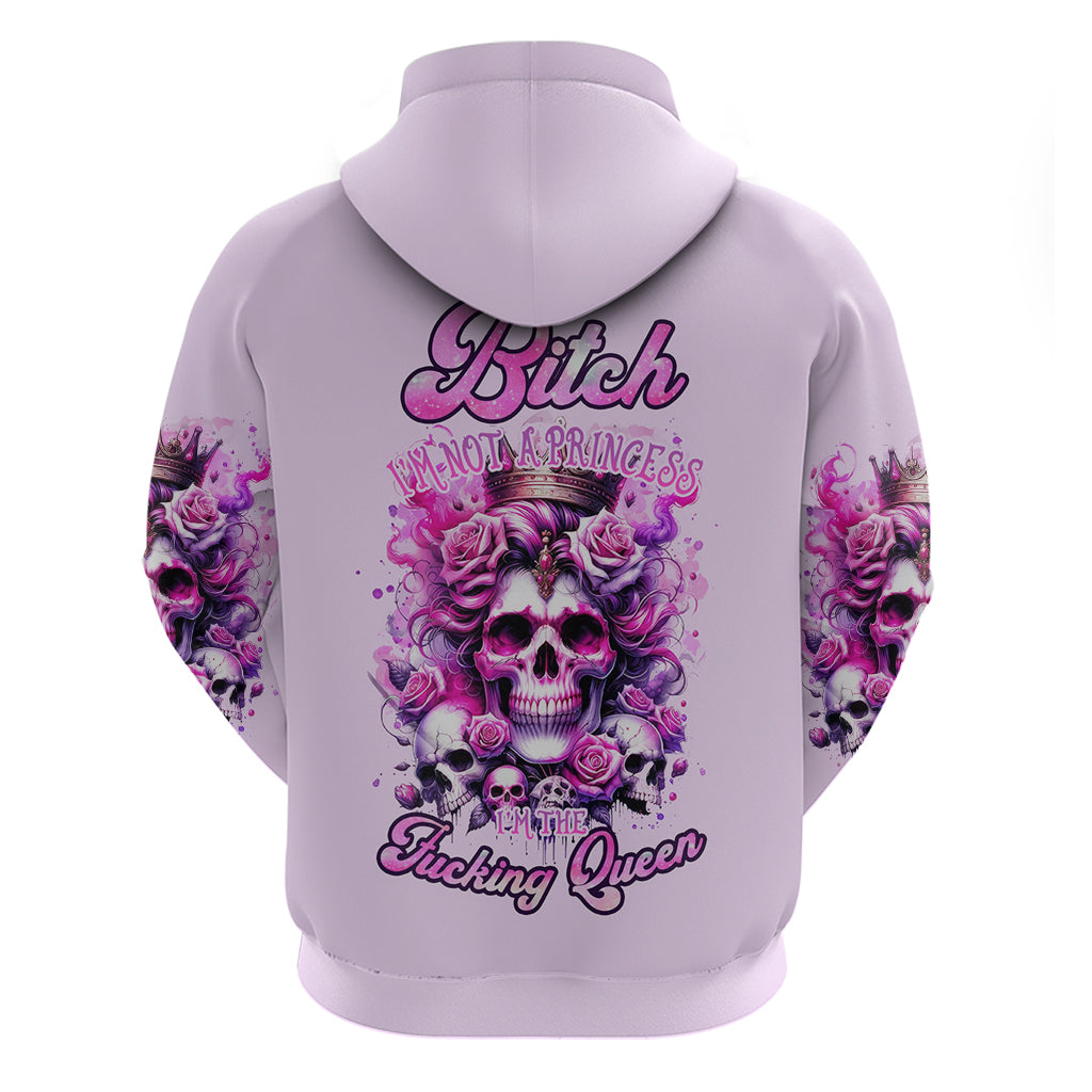 Rose Skull Hoodie Bitch I'm The Fucking Queen DT01