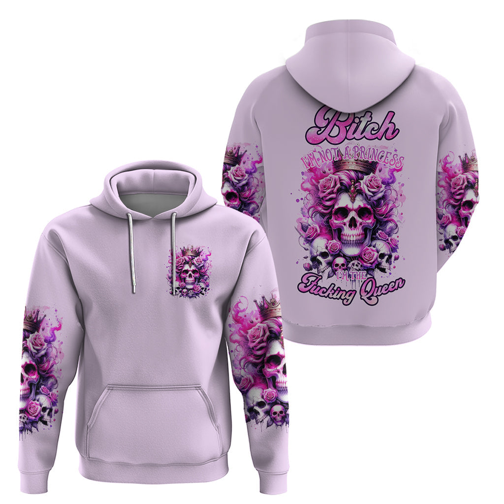 Rose Skull Hoodie Bitch I'm The Fucking Queen DT01