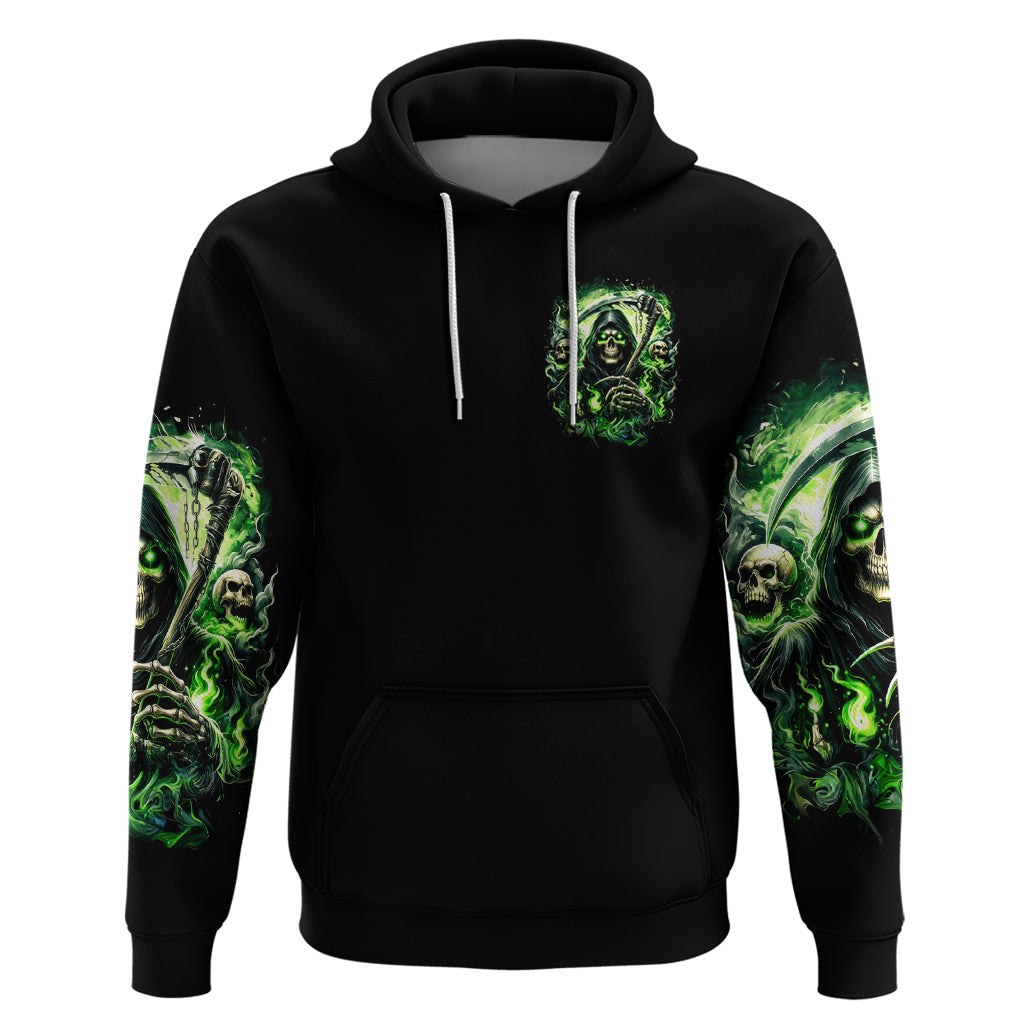 Flame Reaper Skull Hoodie I'm Not Anti Social I'm Just Not User Friendly DT01