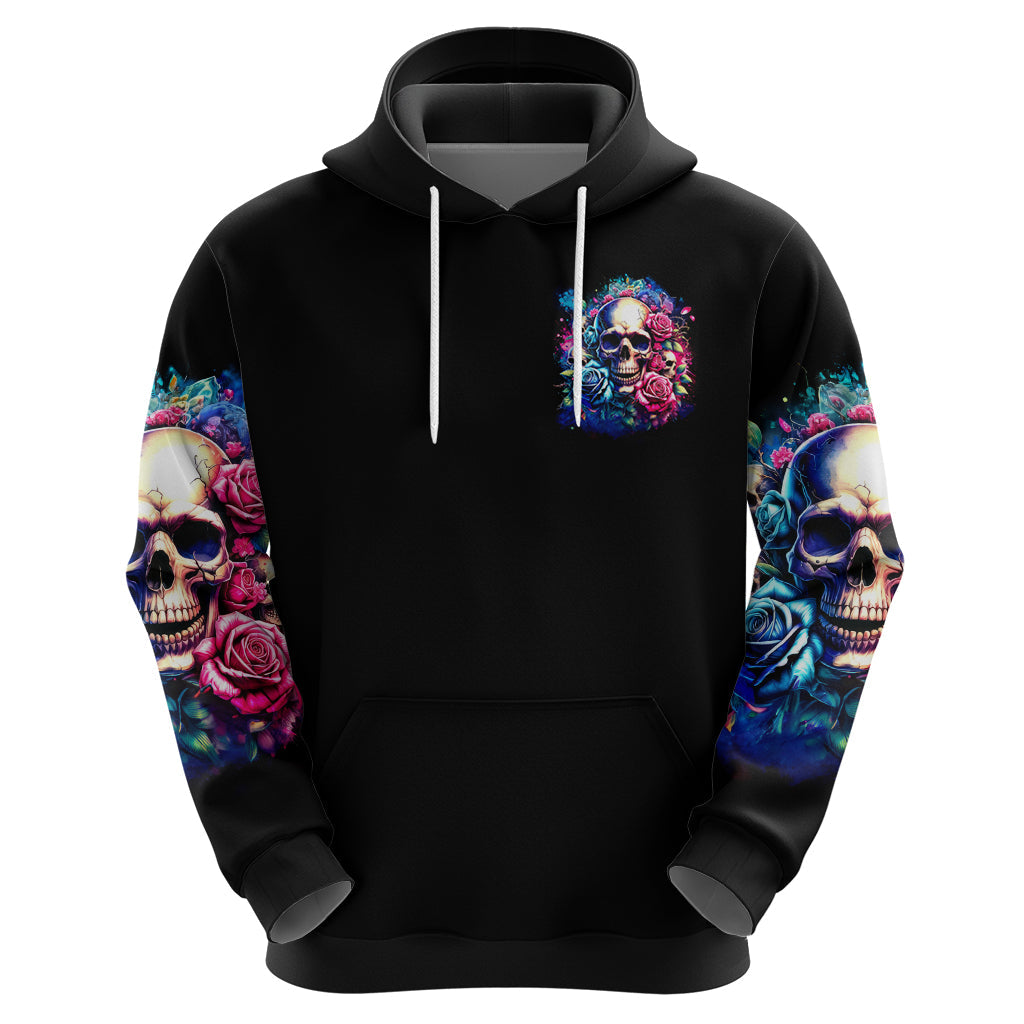 Rose Skull Hoodie Assuming I Was Like Most Girls Was Your First Mistake DT01
