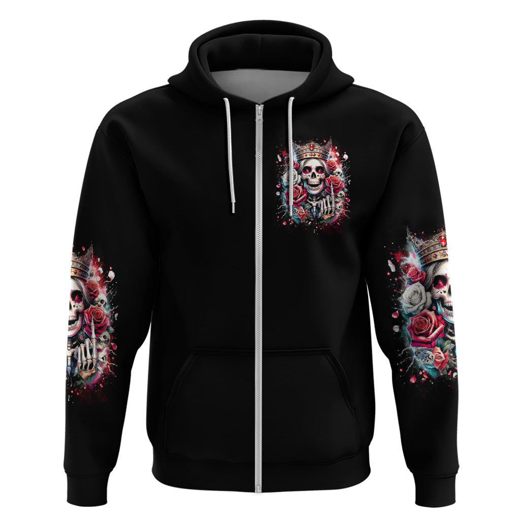 Queen Skull Hoodie Bitch I'm Not A Princess I'm The Fucking Queen DT01