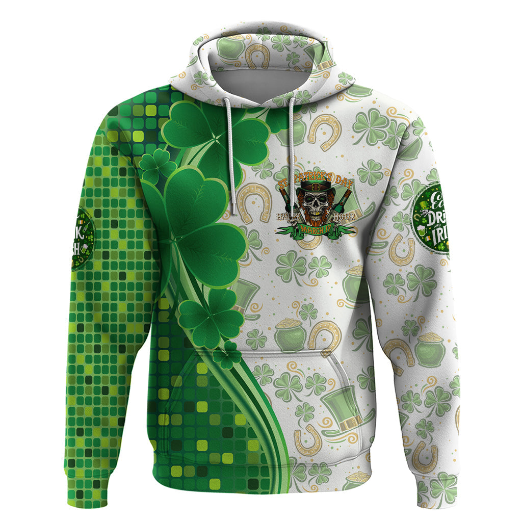 Happy St Patrick's Day Hoodie Eat Drink and Be Irish DT02