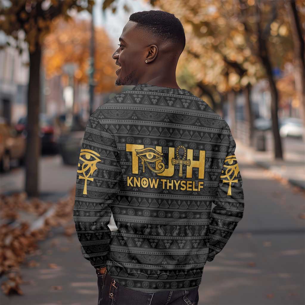 Personalized Truth Know Thyself Sweatshirt Eye of Horus and Ankh DT02