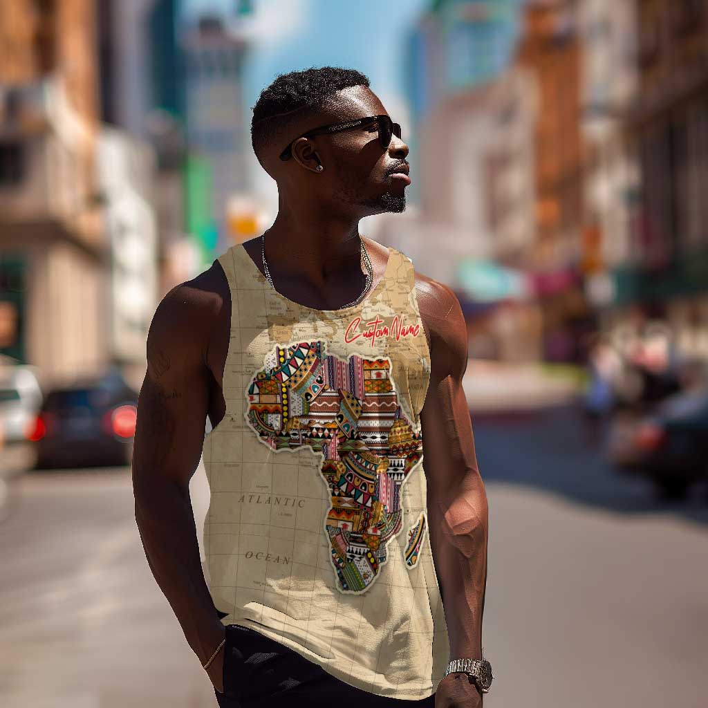 Personalized Africa On World Map Men Tank Top DT02