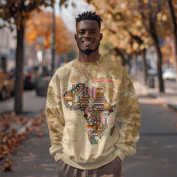 Personalized Africa On World Map Sweatshirt DT02