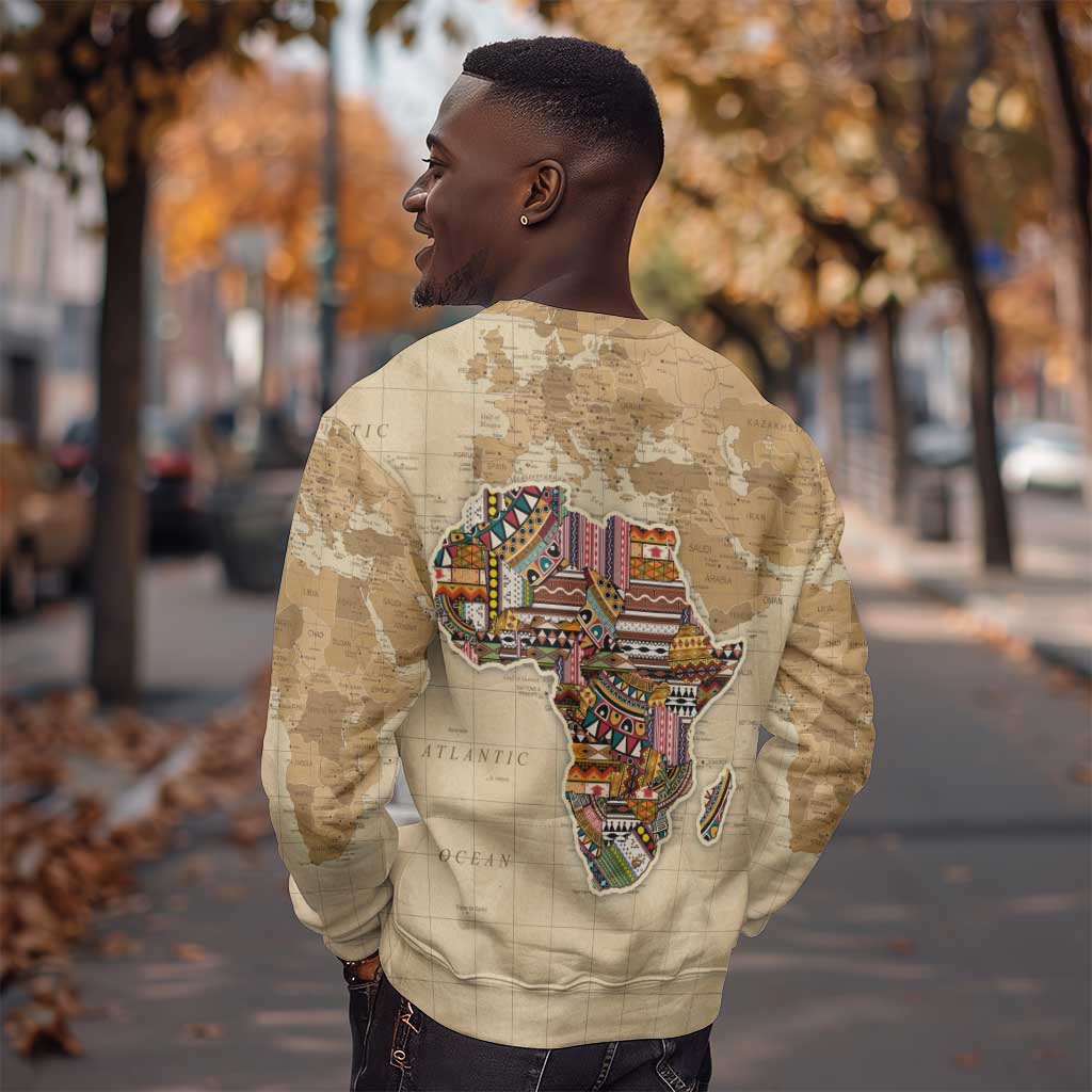 Personalized Africa On World Map Sweatshirt DT02