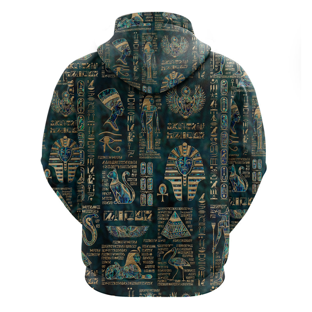 Egyptian Hieroglyphs And Deities Hoodie DT02