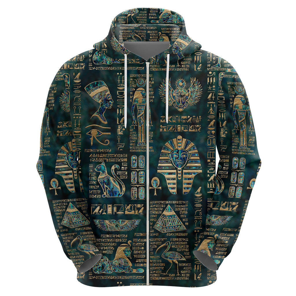 Egyptian Hieroglyphs And Deities Hoodie DT02